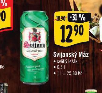 Jip Pivo svijanský máz nabídka