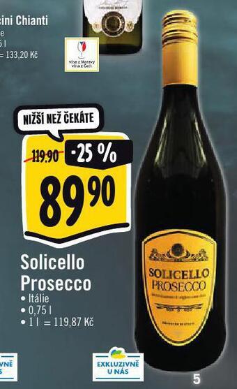 Albert Solicello prosecco nabídka
