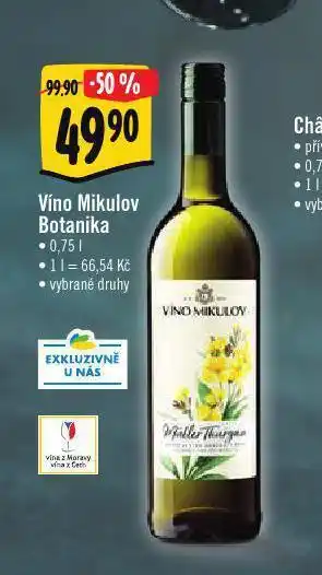 Albert Víno mikulov botanika nabídka