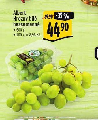 Albert Hrozny bílé bezsemenné nabídka