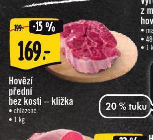 Albert Hovězí přední bez kosti nabídka