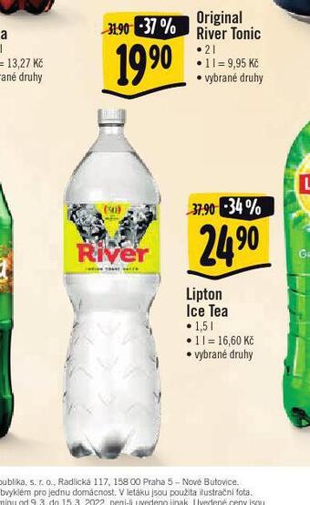 Albert Original river tonic nabídka