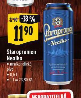 Albert Pivo staropramen nealko nabídka