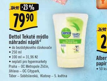 Albert Dettol tekuté mýdlo náhradní náplň nabídka