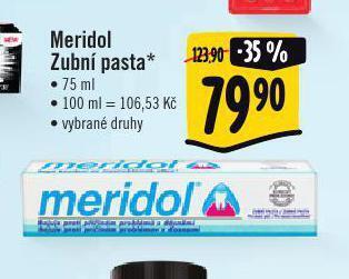 Albert Meridol zubní pasta nabídka