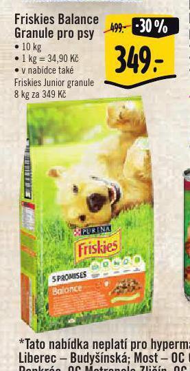 Albert Friskies balance granule pro psy nabídka