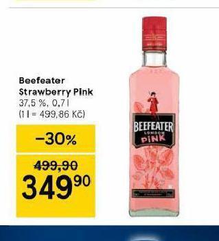 Tesco Beefeater strawberry pink nabídka