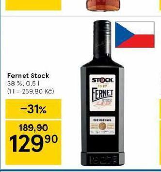 Tesco Fernet stock nabídka