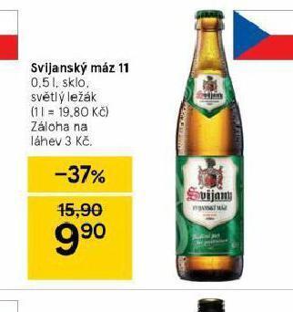 Tesco Pivo svijanský máz 11 nabídka