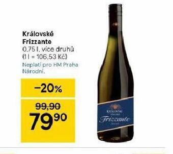 Tesco Královské frizzante nabídka