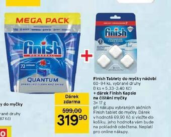 Tesco Finish tablety do myčky nabídka