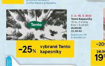 Tesco Tento kapesníky nabídka