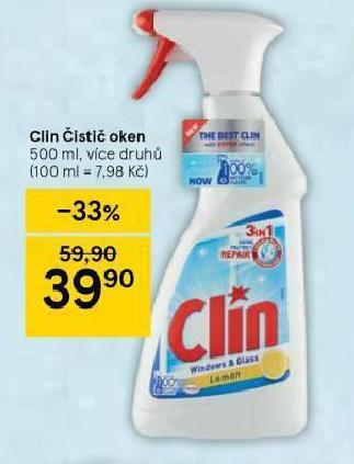 Tesco Clin čistič oken nabídka