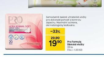 Tesco Pro formula dámské vložky nabídka
