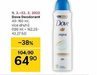 Tesco Dove deodorant nabídka
