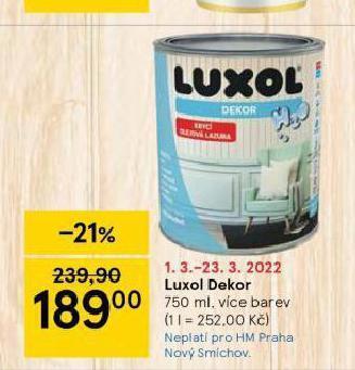 Tesco Luxol dekor nabídka