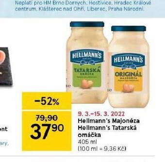 Tesco Hellmann´s tatarská omáčka, majonéza nabídka