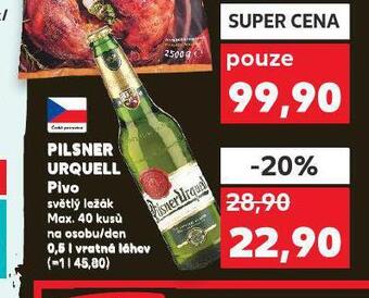 Kaufland Pivo pilsner urquell nabídka