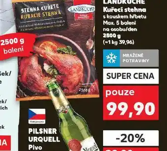 Kaufland Kuřecí stehna s kouskem hřbetu nabídka