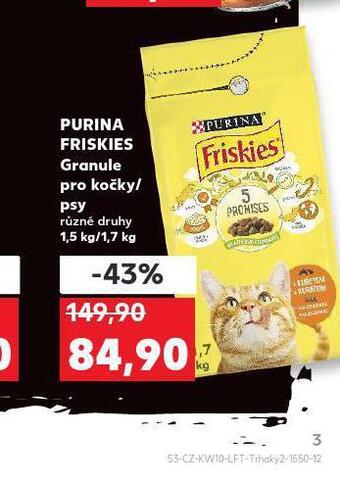 Kaufland Purina friskies granule pro kočky nabídka