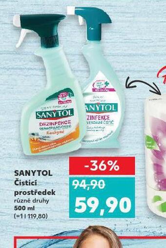 Kaufland Sanytol čistící prostředek nabídka