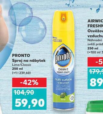 Kaufland Pronto sprej na nábytek nabídka