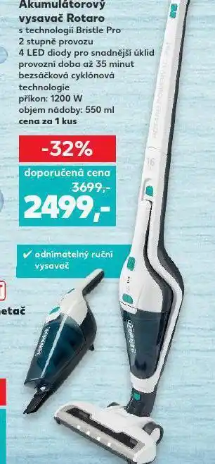 Kaufland Akumulátorový vysavač rotaro nabídka