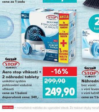Kaufland Aero stop vlhkosti + 2 náhradní tablety nabídka