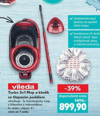 Kaufland Turbo 3v1 mop a kbelík se šlapacím pedálem nabídka