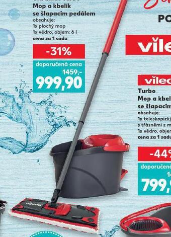 Kaufland Ultramax turbo mop a kbelík se šlapacím pedálem nabídka