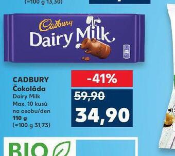 Kaufland Cadbury čokoláda nabídka