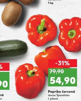 Kaufland Paprika červená nabídka