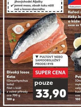 Kaufland Divoký losos keta nabídka