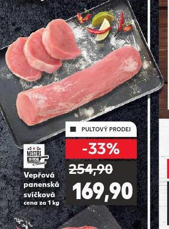 Kaufland Vepřová panenská svíčková nabídka