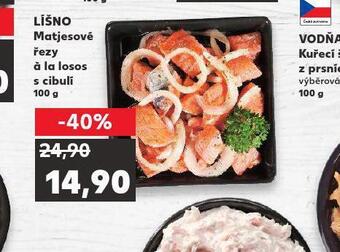 Kaufland Matjesové řezy á la losos s cibulí nabídka