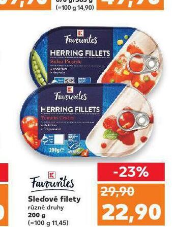 Kaufland Sleďové filety nabídka
