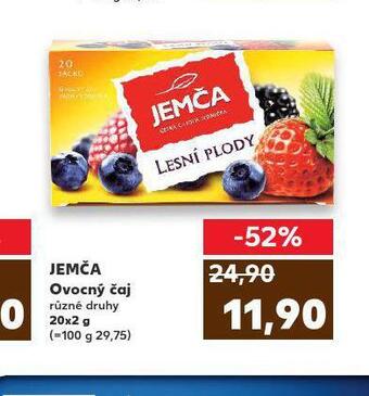 Kaufland Jemča ovocný čaj nabídka