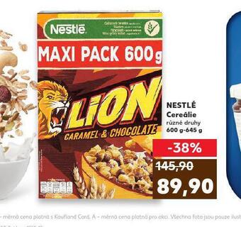 Kaufland Nestlé cereálie nabídka