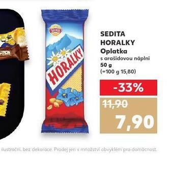 Kaufland Sedita horalky oplatka nabídka