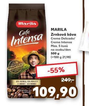 Kaufland Marila zrnková káva nabídka