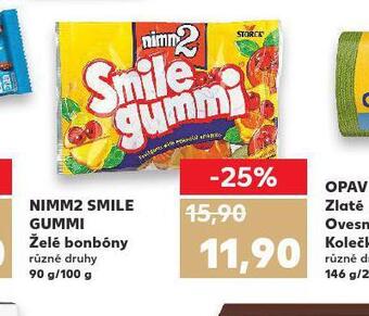 Kaufland Nimm2 smile gummi želé bonbony nabídka