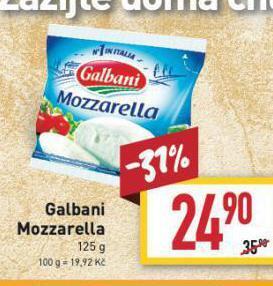 Billa Mozzarella nabídka