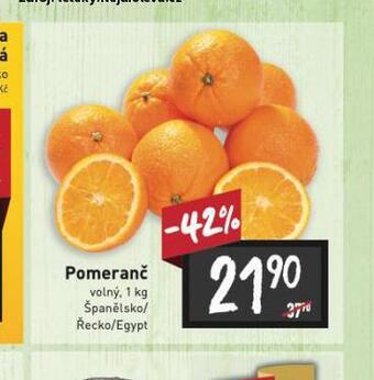 Billa Pomeranče nabídka