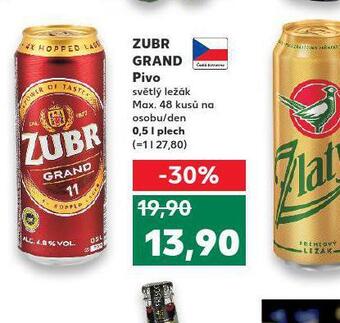 Kaufland Pivo zubr grand nabídka