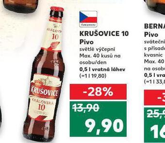 Kaufland Pivo krušovice 10 nabídka