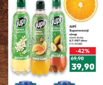 Kaufland Jupí superovocný sirup nabídka