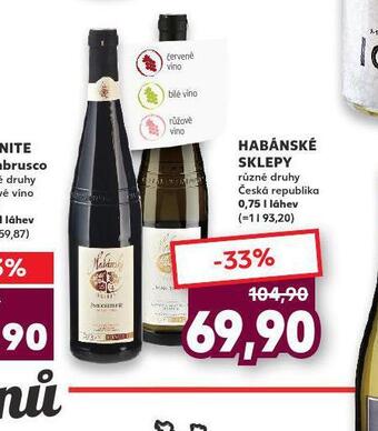 Kaufland Habánské sklepy nabídka