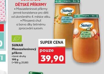 Kaufland Sunar masozeleninový příkrm nabídka