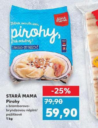 Kaufland Stará mama pirohy nabídka
