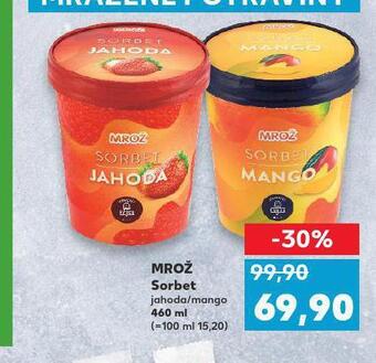 Kaufland Mrož sorbet nabídka